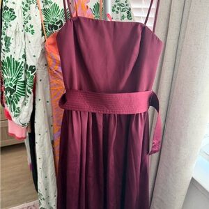 White by Vera Wang 4 Elegant Burgundy Dress